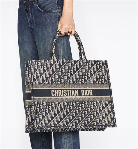 dior book tote bag in embroidered canvas price|dior book tote bag organizer.